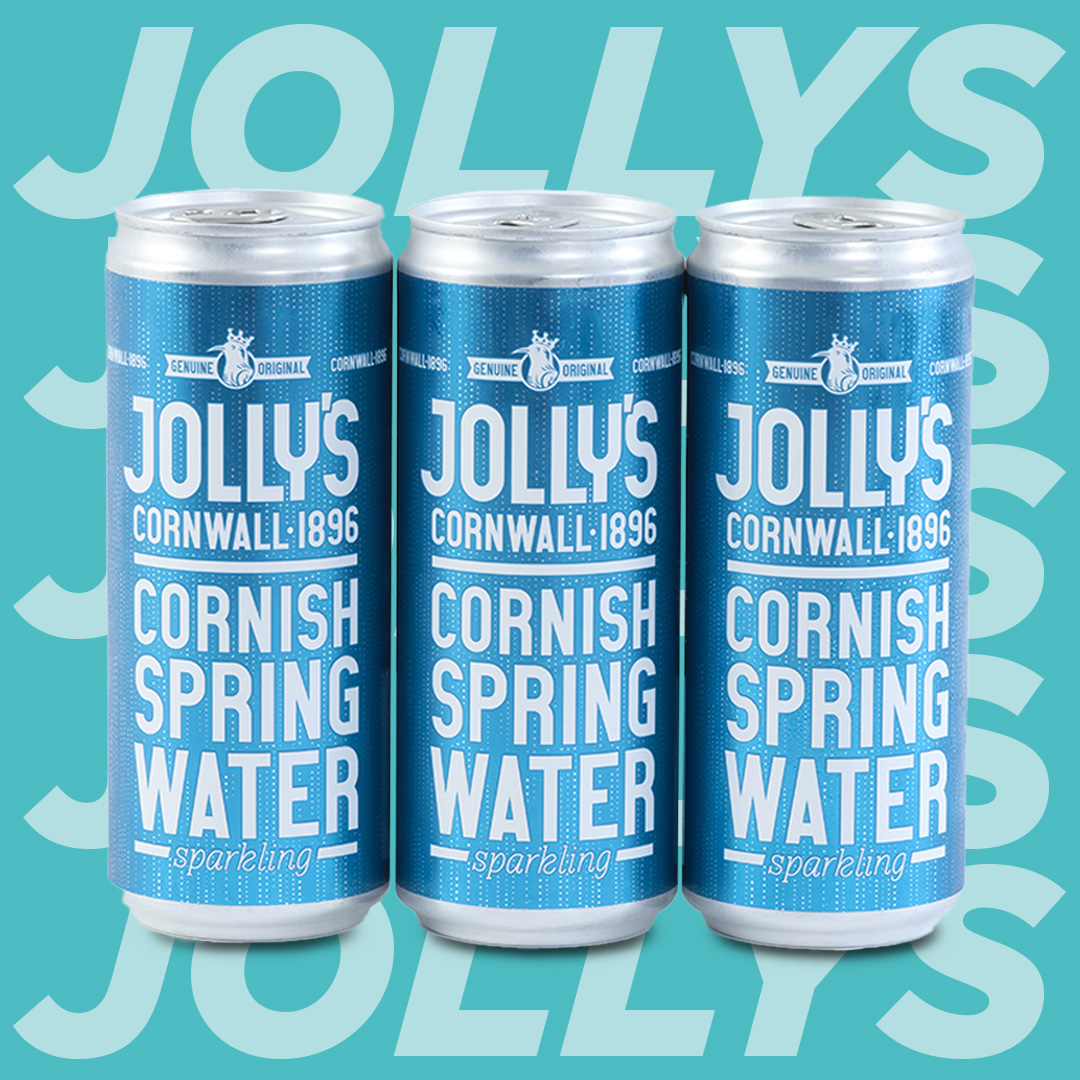 Sparkling Water canned in Saltash Cornwall