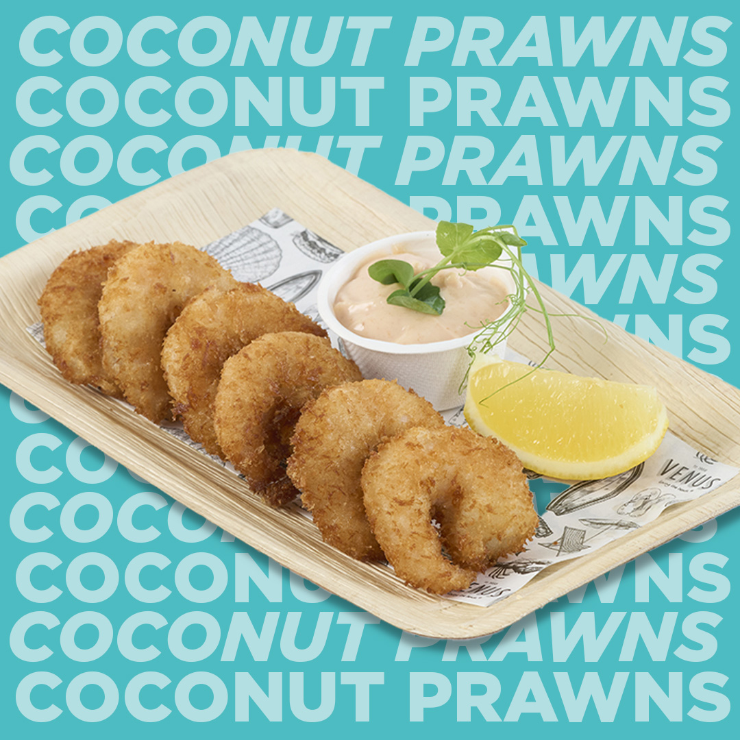 6 Hawaiian Coconut King Prawn