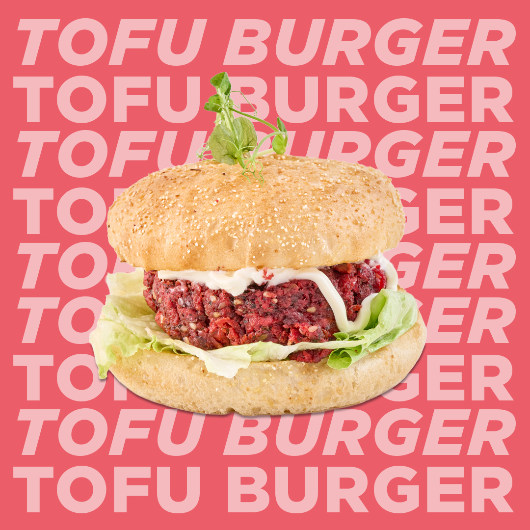 Plant Based Tofu Burger (VGN and Gluten Free available)