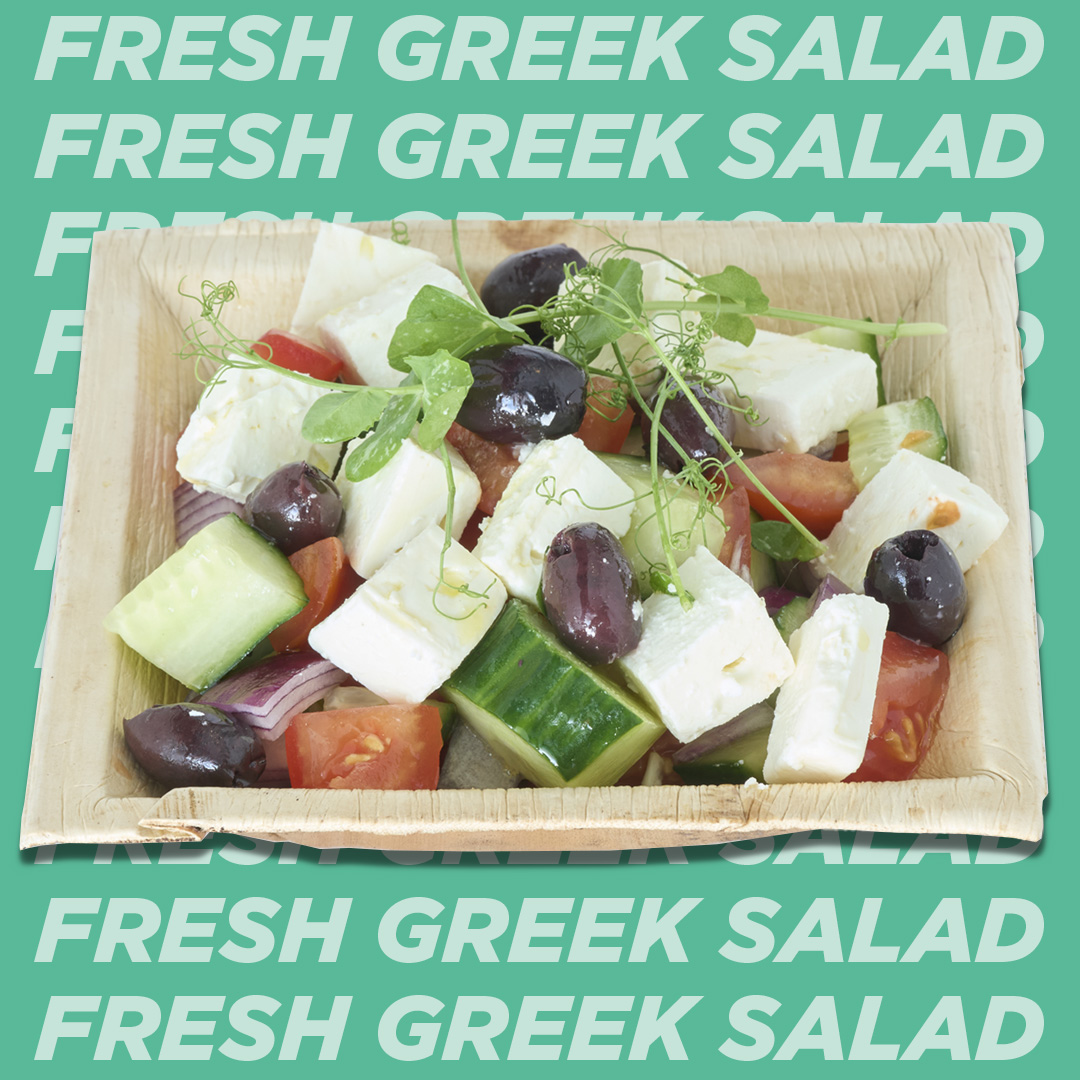 Greek Salad with authentic Greek feta and vinaigrette