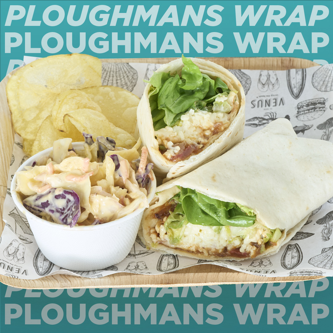 Ploughmans wrap (V)